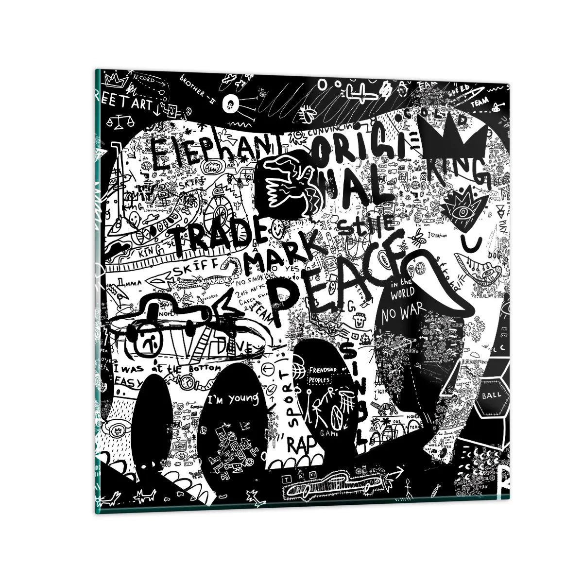 Impression sur verre - Image sur verre - La richesse des rues - 50x50 cm