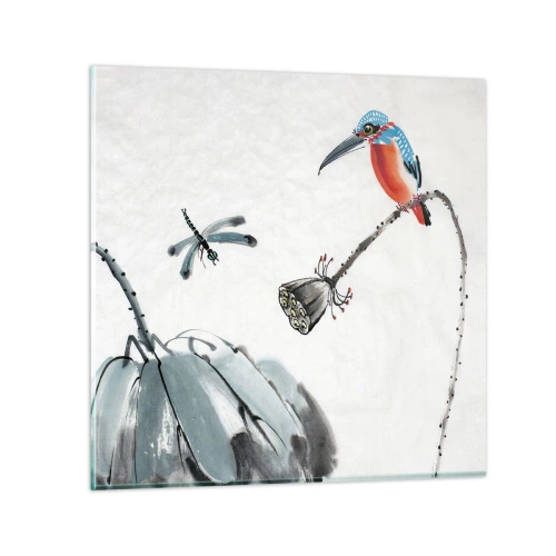 Impression sur verre - Image sur verre - La vie du champ - 30x30 cm