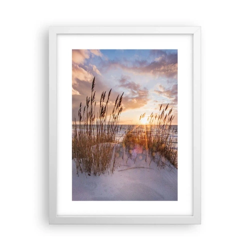 Affiche dans un cadre blanc - Poster - Salutations du soleil et du vent - 30x40 cm