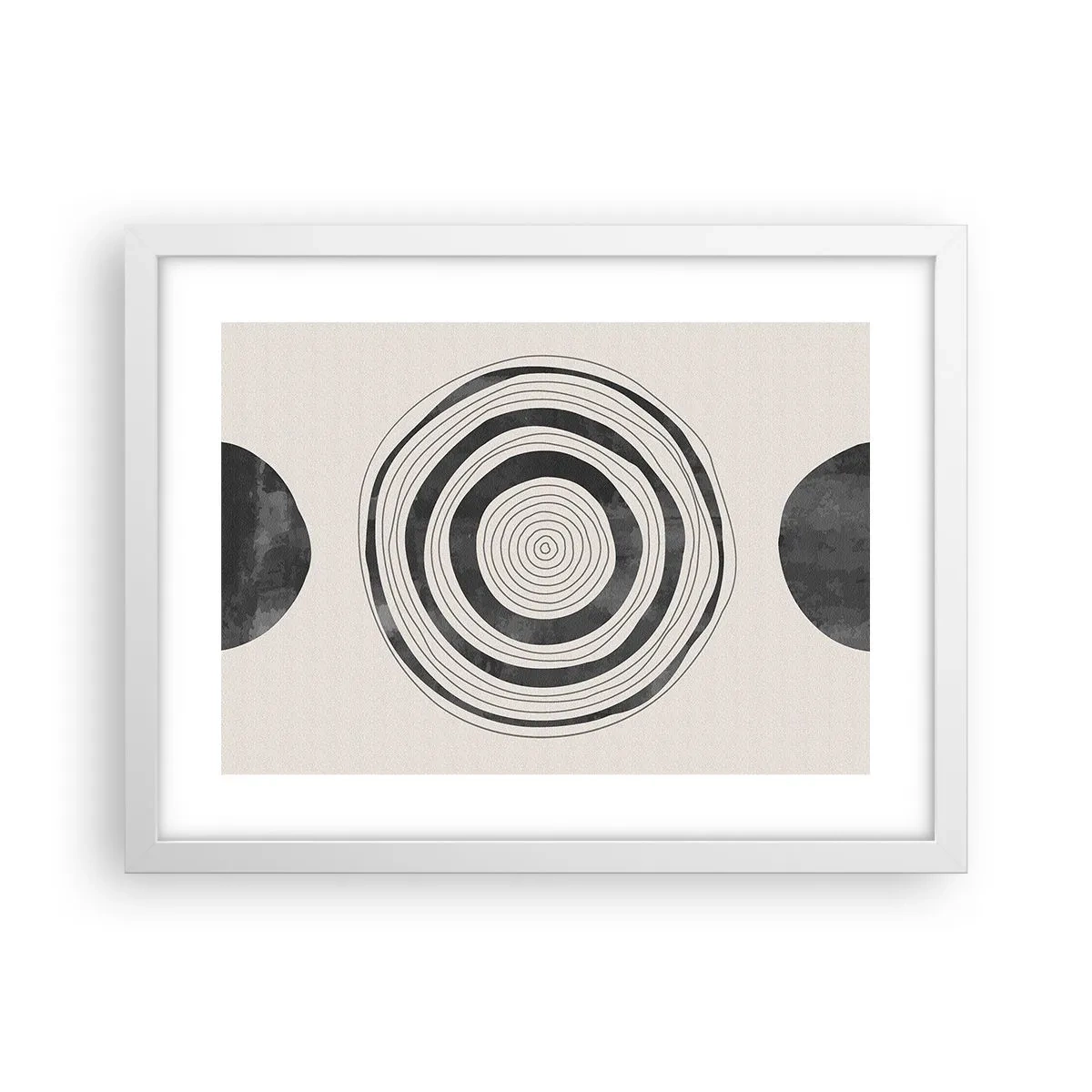 Affiche dans un cadre blanc - Poster - Ce qui est important c'est ce qu'il y a entre les deux - 40x30 cm