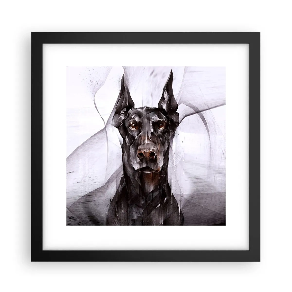 Affiche dans un cadre noir - Poster - Né noble - 30x30 cm