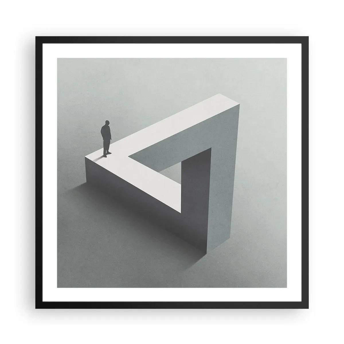 Affiche dans un cadre noir - Poster - Mais c'est possible - 60x60 cm