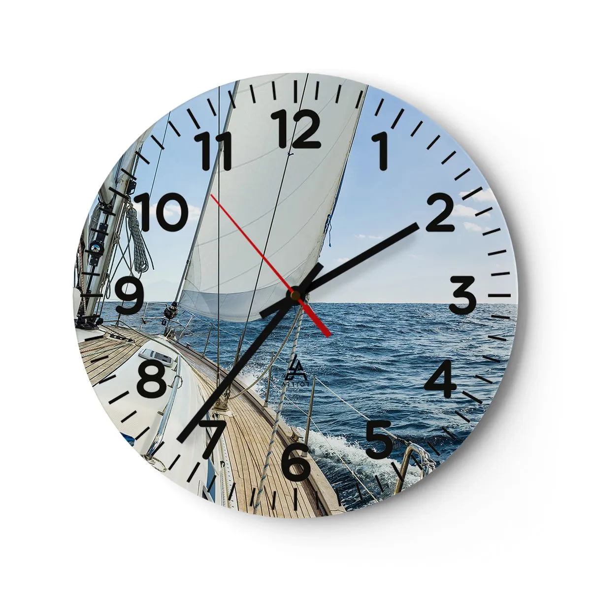 Horloge murale - Pendule murale - Ohé, l'aventure - 30x30 cm