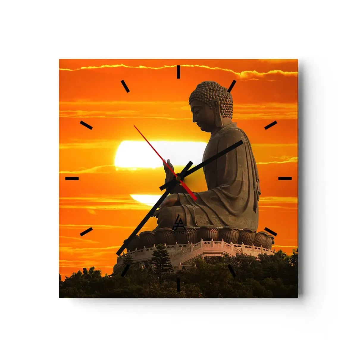 Horloge murale - Pendule murale - Aucune peur du monde - 40x40 cm