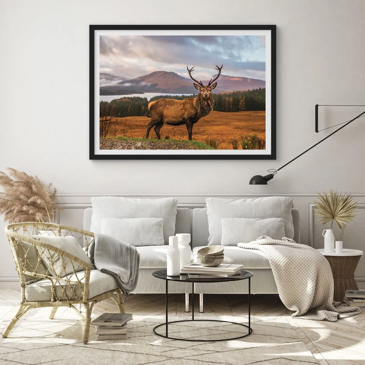 Affiche dans un cadre noir - Poster - Majesté de la nature - 50x40 cm