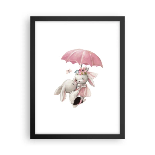 Affiche dans un cadre noir - Poster - C'est ça l'amour - 30x40 cm