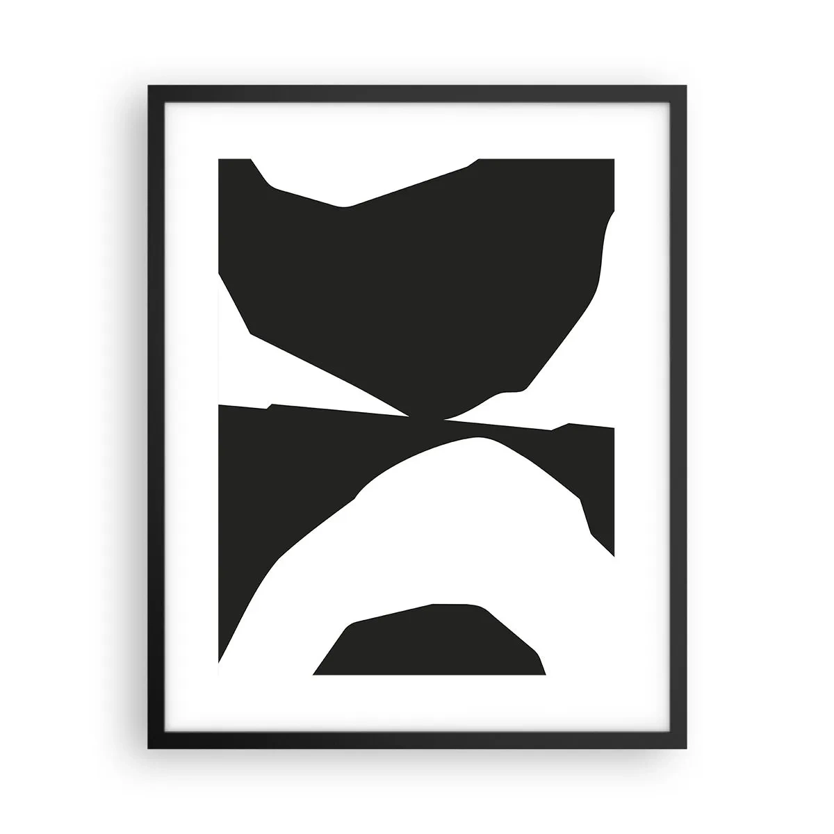 Affiche dans un cadre noir - Poster - Positif négatif - 40x50 cm