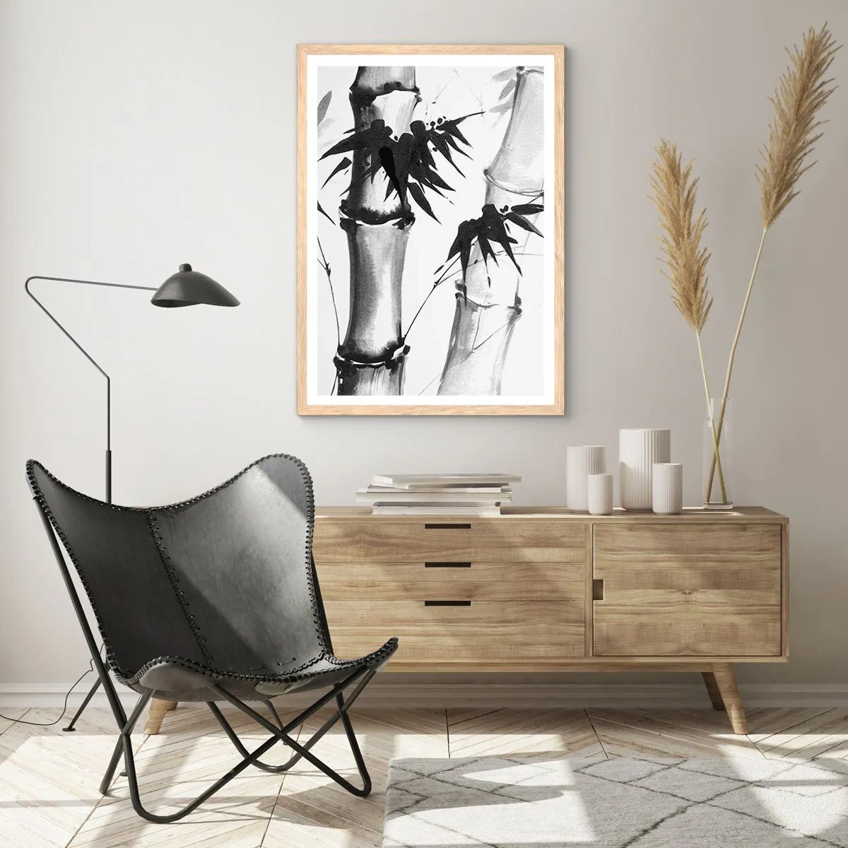 Affiche dans un chêne clair - Poster - Gros plan sur l'orient - 50x70 cm