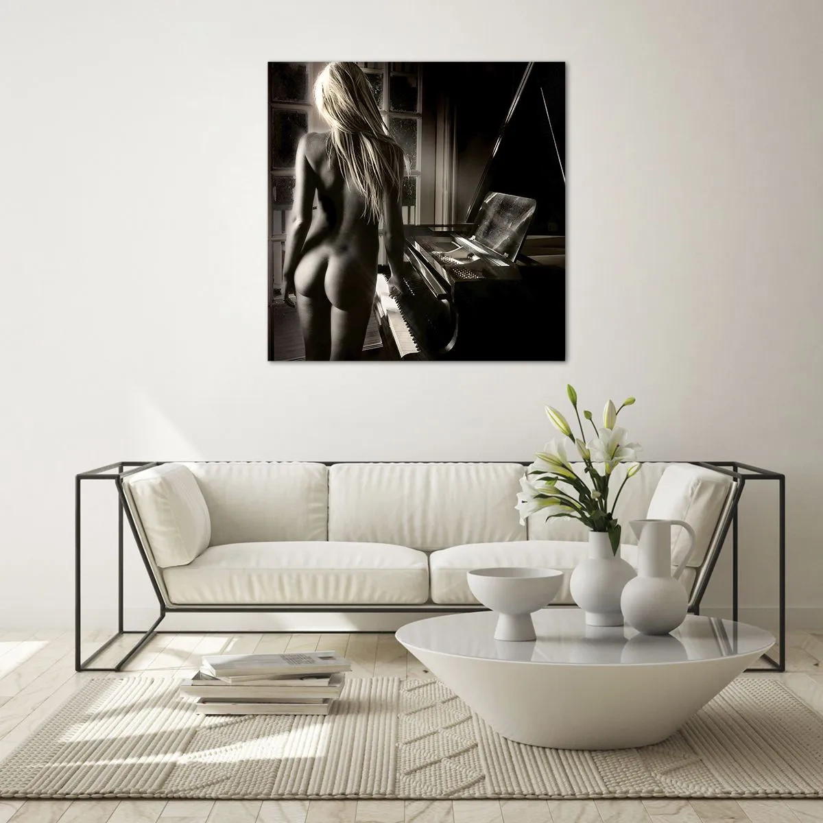 Impression sur verre - Image sur verre - Harmonie parfaite du soir - 60x60 cm