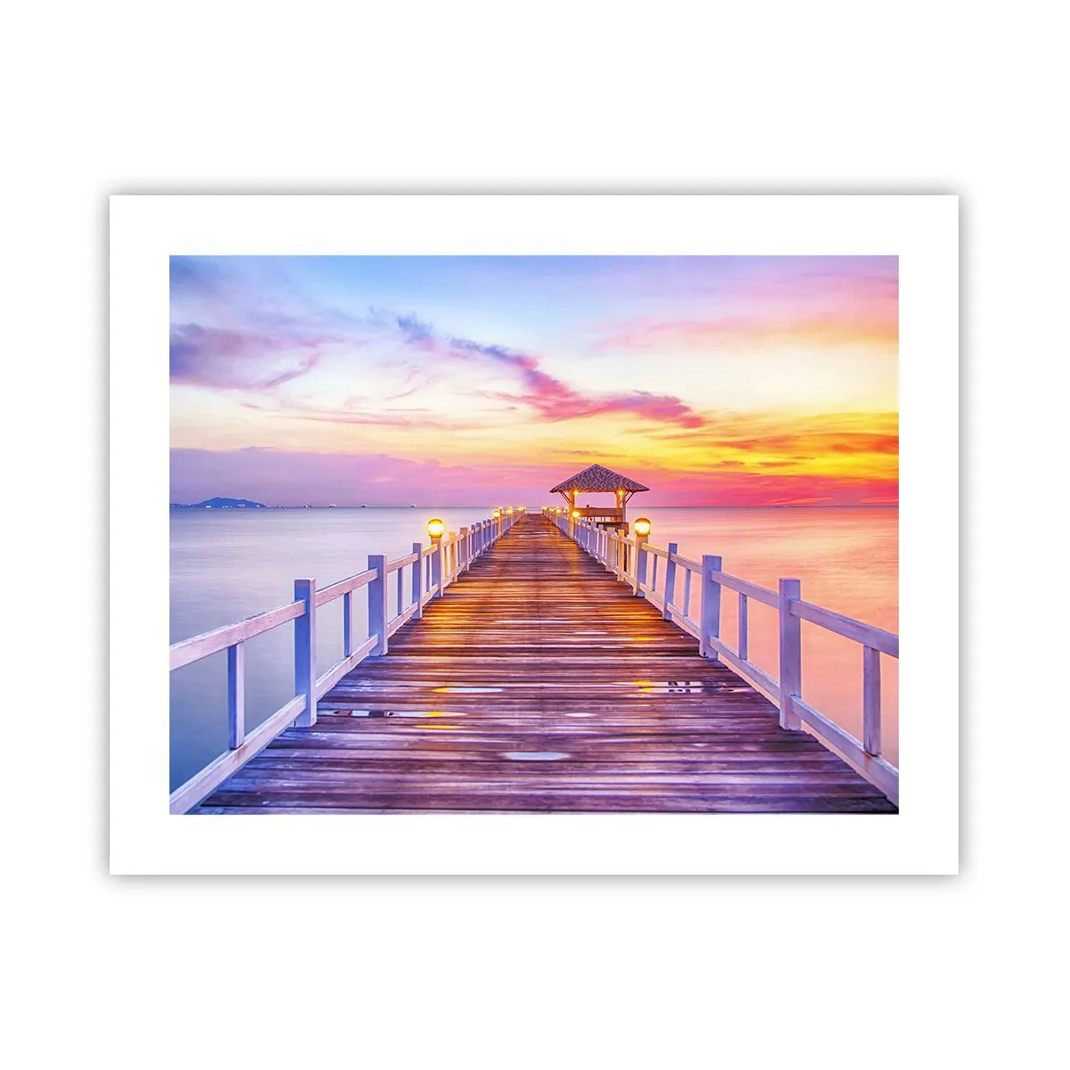 Affiche - Poster - Le silence lilas-doré du soir - 50x40 cm