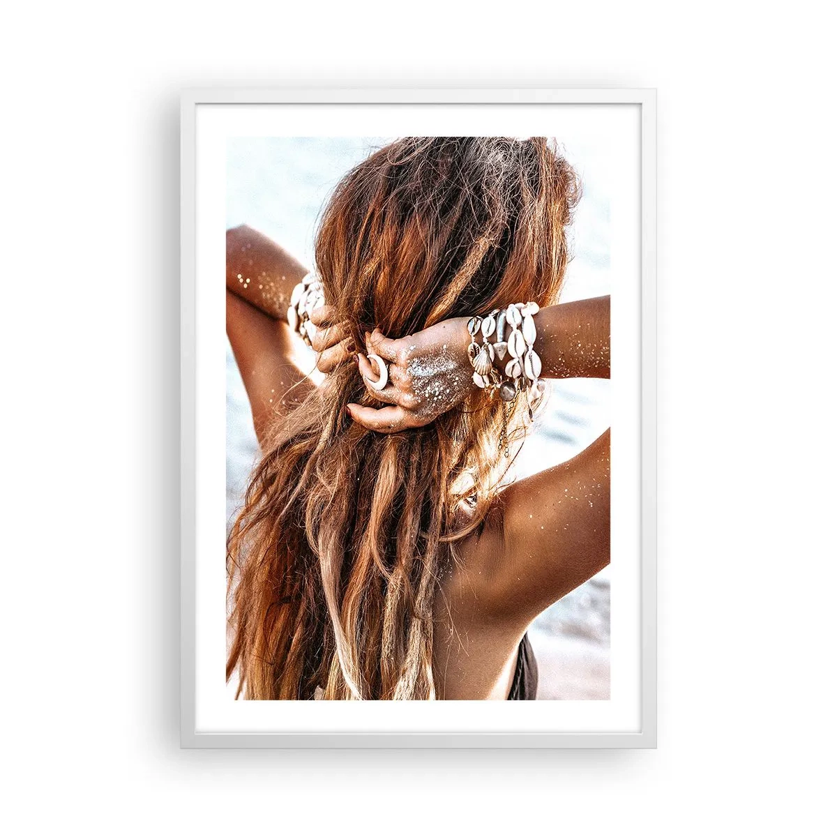 Affiche dans un cadre blanc - Poster - La soeur de l'eau et du soleil - 50x70 cm