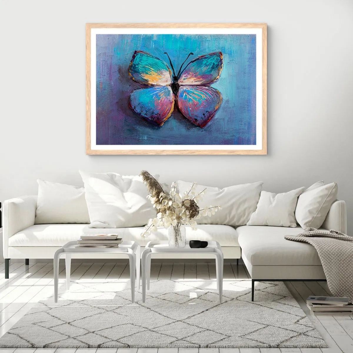 Affiche dans un chêne clair - Poster - Dans toute sa splendeur - 100x70 cm