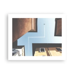 Affiche - Poster - Au-dessus du labyrinthe de la ville - 50x40 cm