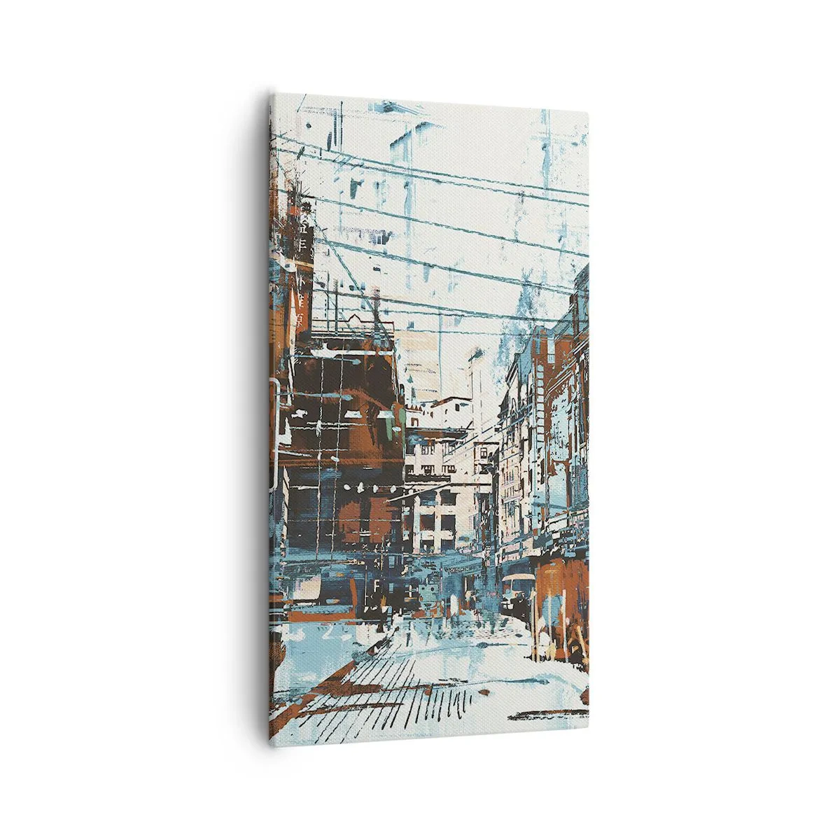 Impression sur toile - Image sur toile - Un sentier de ville usé - 55x100 cm