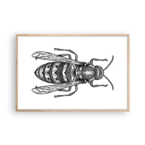 Affiche dans un chêne clair - Poster - D'une planète d'insectes - 91x61 cm