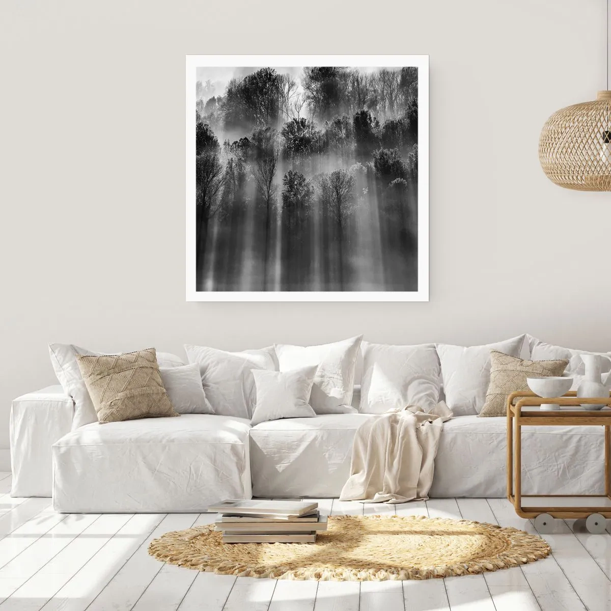 Affiche - Poster - Dans les flots de lumière - 30x30 cm