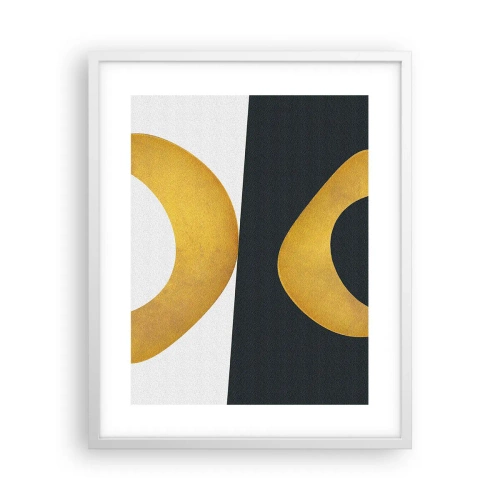 Affiche dans un cadre blanc - Poster - Avant tout : l’or - 40x50 cm