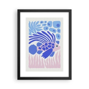 Affiche dans un cadre noir - Poster - Dans son élément - 30x40 cm