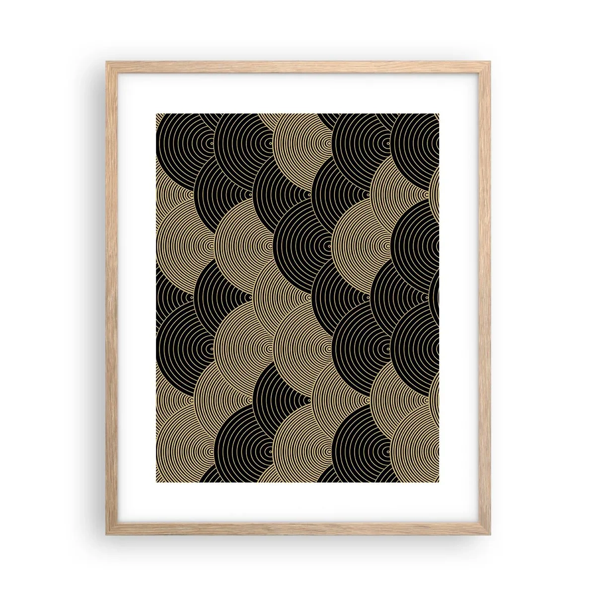 Affiche dans un chêne clair - Poster - Unité dans la multiplicité - 40x50 cm