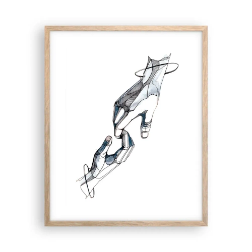 Affiche dans un chêne clair - Poster - Un bon geste - 40x50 cm