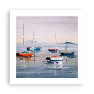 Affiche - Poster - Un repos bien mérité - 40x40 cm