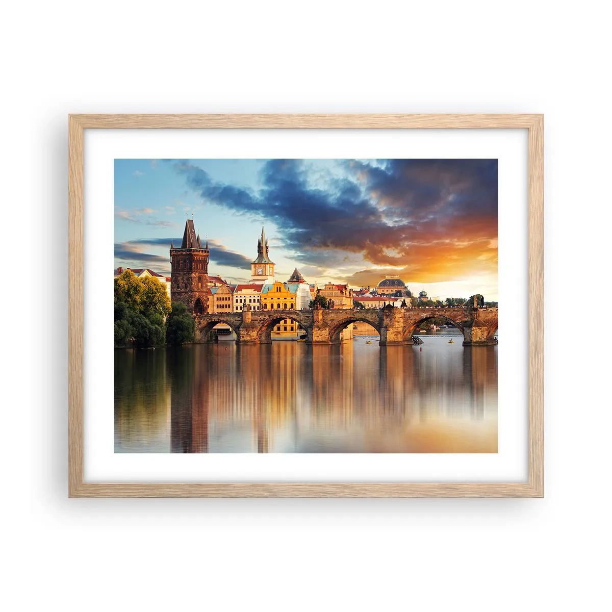 Affiche dans un chêne clair - Poster - Belle depuis des lustres - 50x40 cm