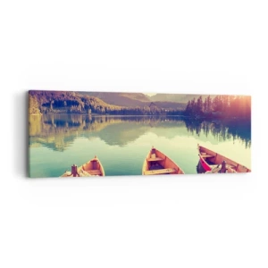 Impression sur toile - Image sur toile - Vivre selon ses règles - 90x30 cm