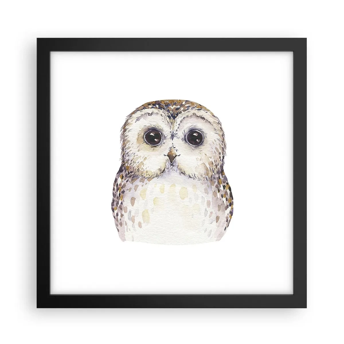 Affiche dans un cadre noir - Poster - Regarde-moi dans les yeux - 30x30 cm