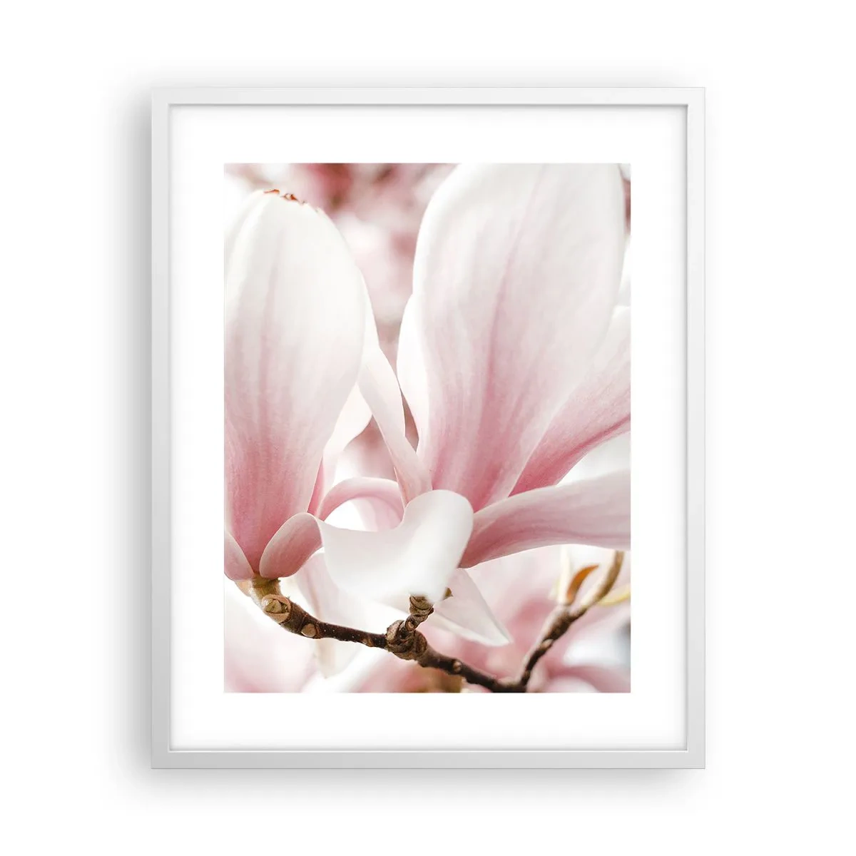 Affiche dans un cadre blanc - Poster - Abondance de tendresse - 40x50 cm