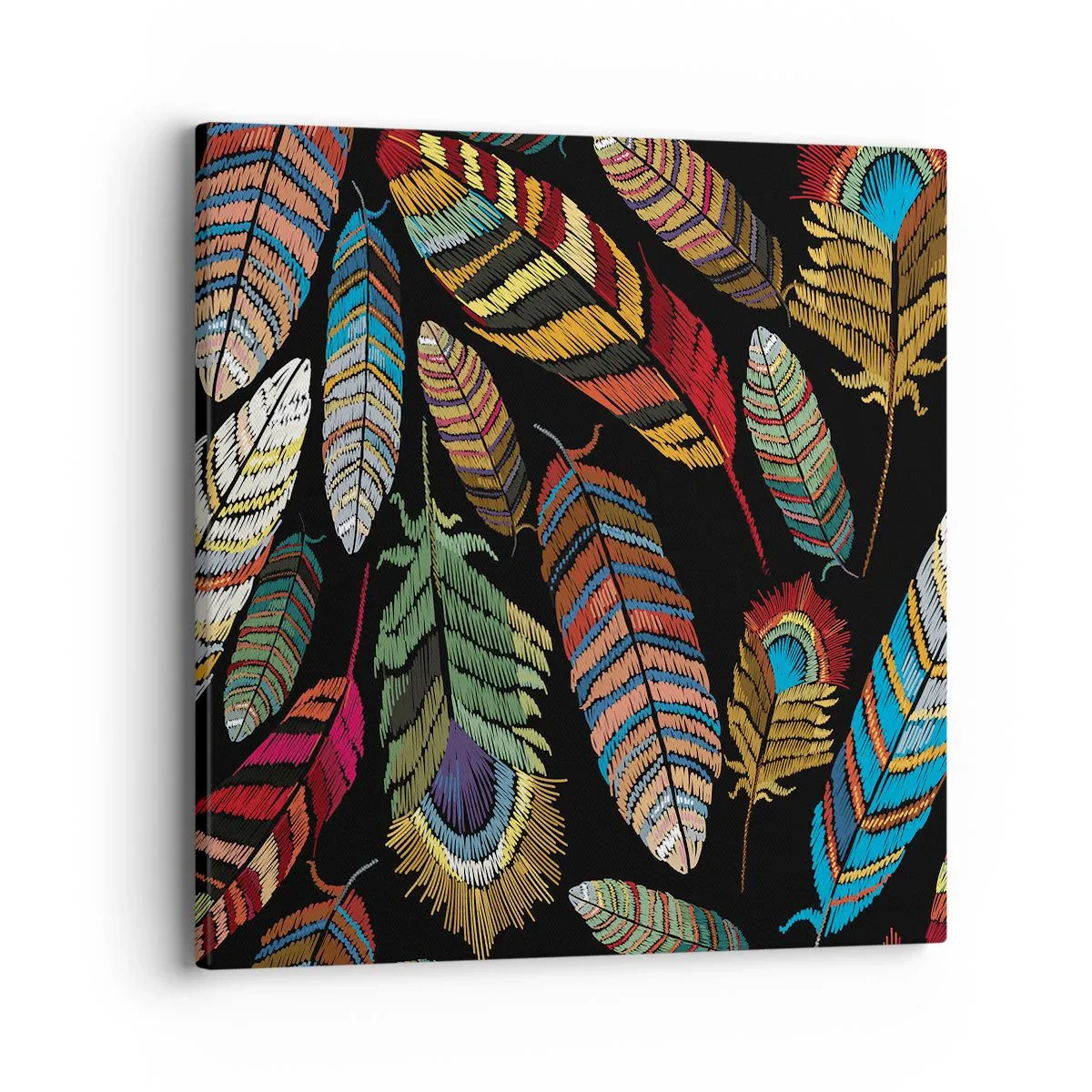 Impression sur toile - Image sur toile - Le carnaval des oiseaux - 40x40 cm