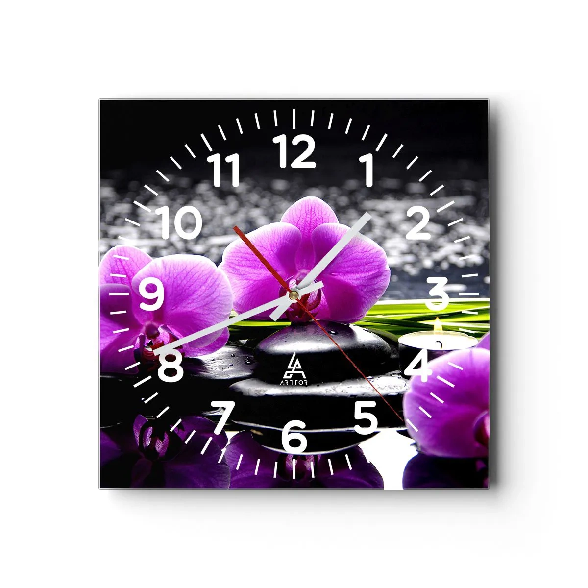 Horloge murale - Pendule murale - Se noyer dans la paix et la tranquillité - 30x30 cm