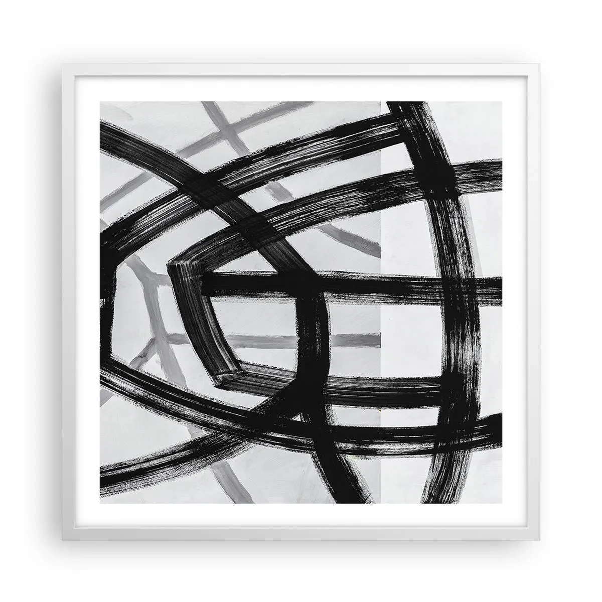 Affiche dans un cadre blanc - Poster - Profondeur du bâtiment - 60x60 cm