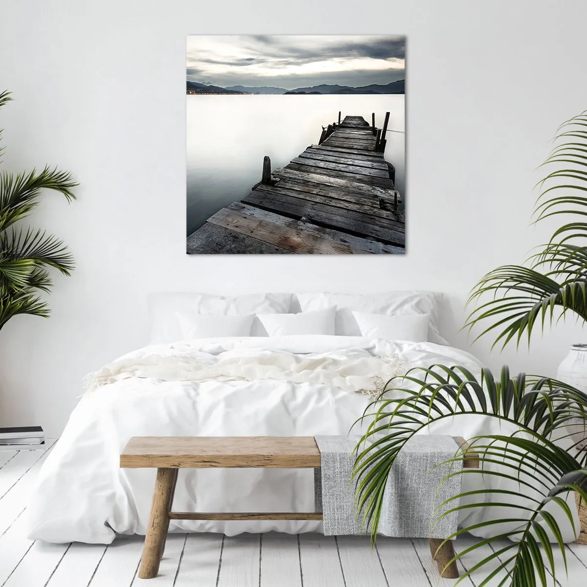 Impression sur toile - Image sur toile - Immergez-vous dans la paix - 70x70 cm