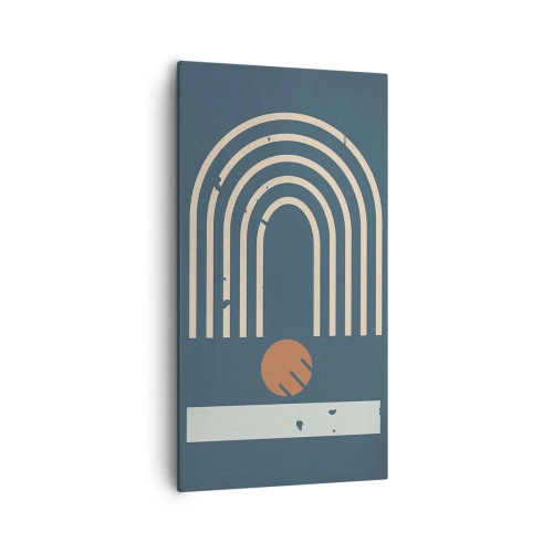 Impression sur toile - Image sur toile - Géométrie sur la grenade - 55x100 cm