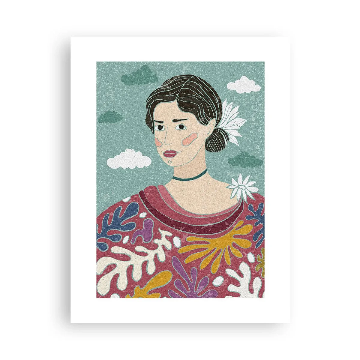 Affiche - Poster - Avec de la mélancolie dans les yeux - 30x40 cm