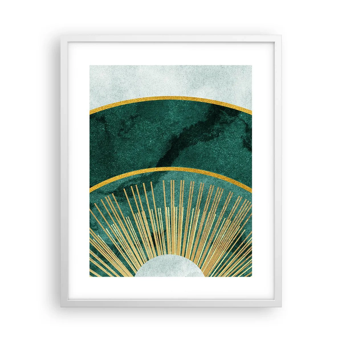 Affiche dans un cadre blanc - Poster - Un autre système solaire - 40x50 cm