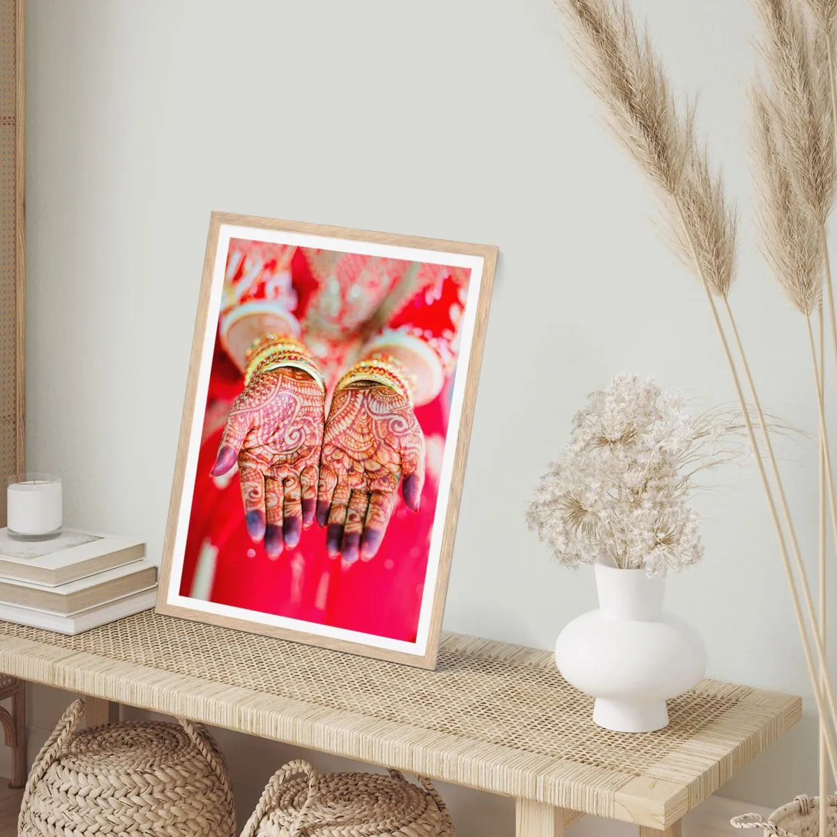 Affiche dans un chêne clair - Poster - Prêt à saisir votre chance - 30x40 cm