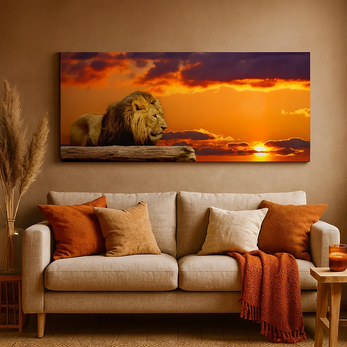 Impression sur toile - Image sur toile - Le roi de la nature - 30x30 cm