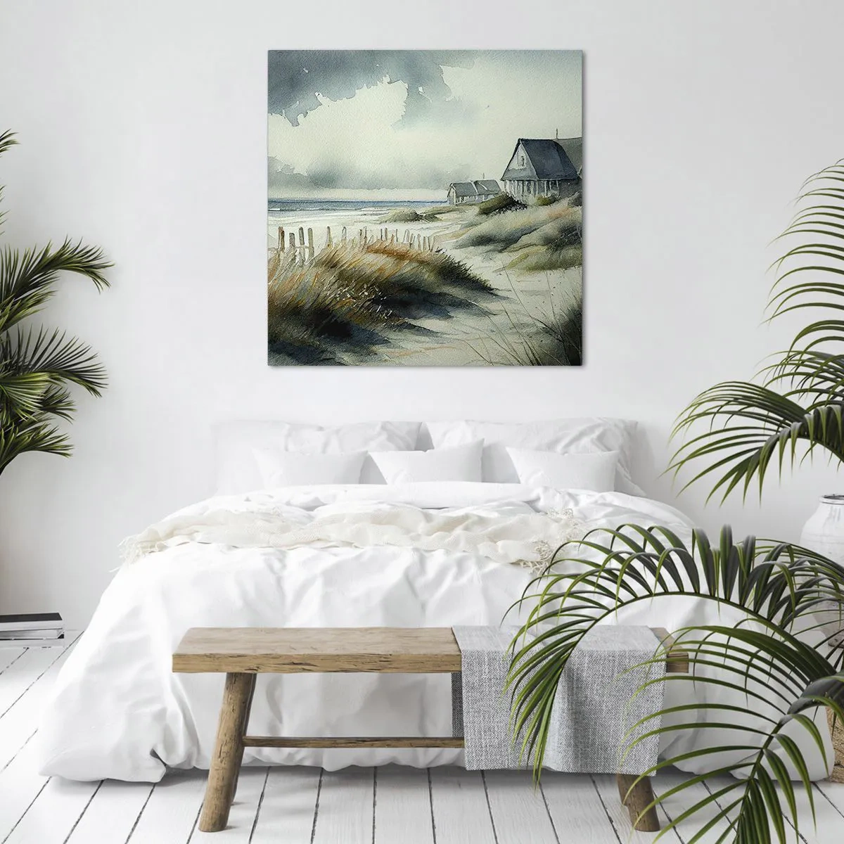 Impression sur toile - Image sur toile - Loin de l'agitation - 50x50 cm