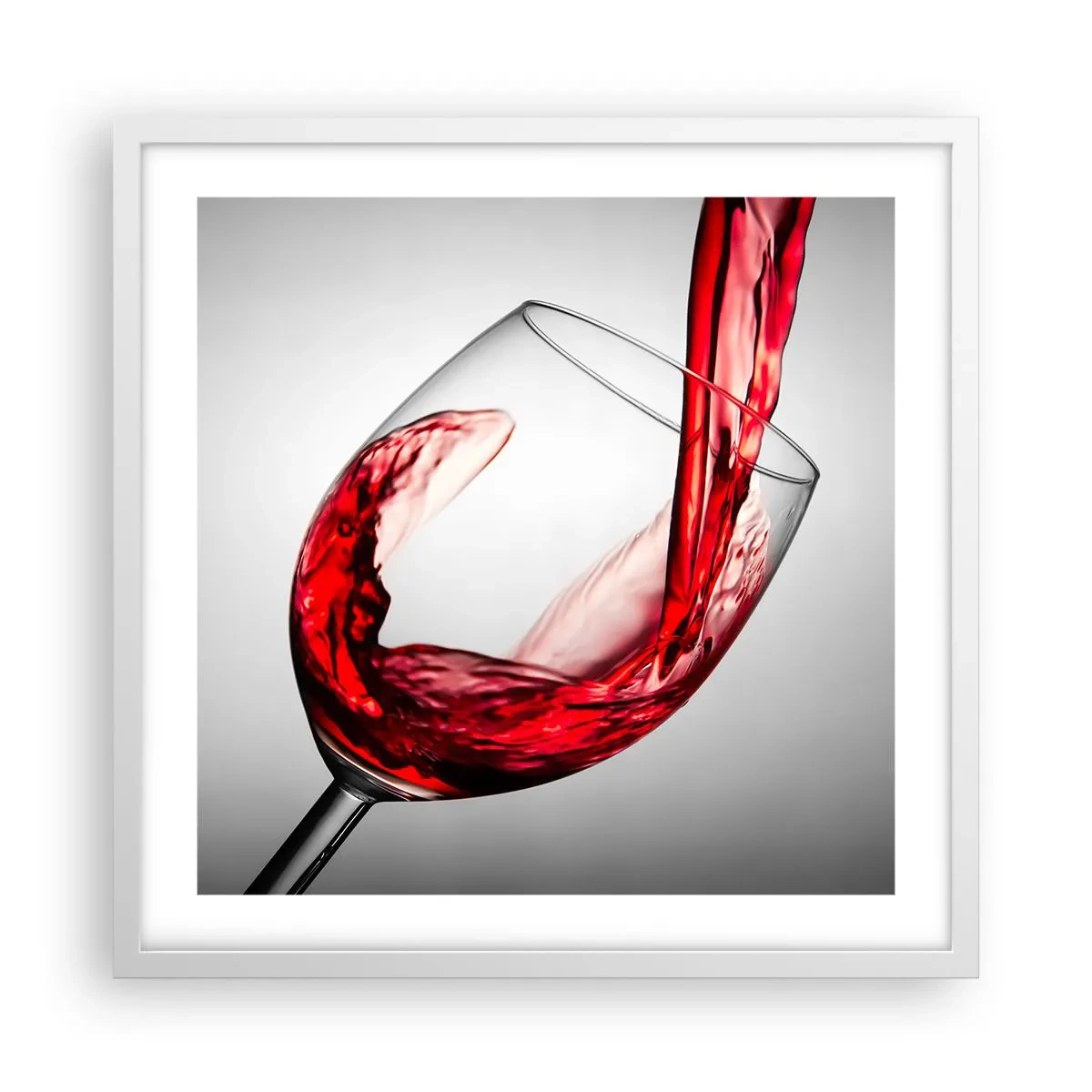 Affiche dans un cadre blanc - Poster - Nuance - mouvement - son - 50x50 cm