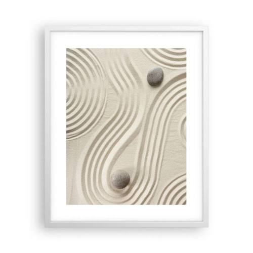 Affiche dans un cadre blanc - Poster - Touche de chaleur - 40x50 cm