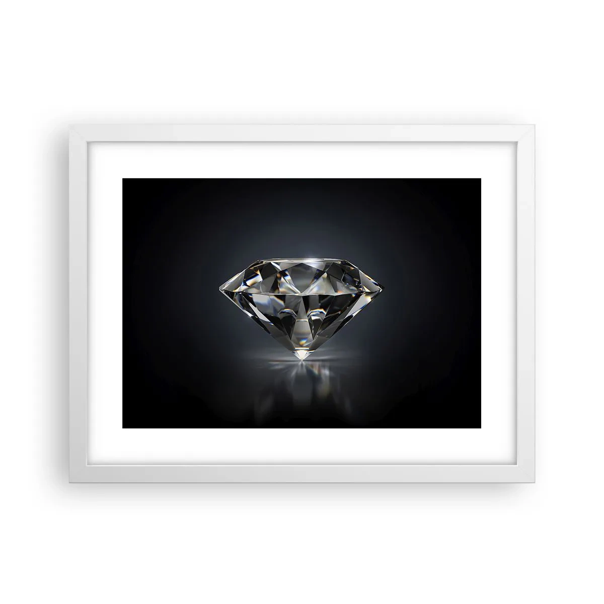 Affiche dans un cadre blanc - Poster - La meilleure amie - 40x30 cm