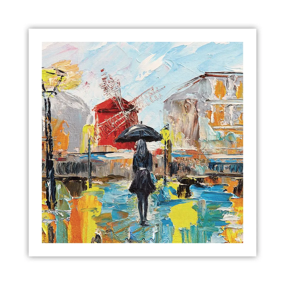 Affiche - Poster - Légende parisienne - 60x60 cm