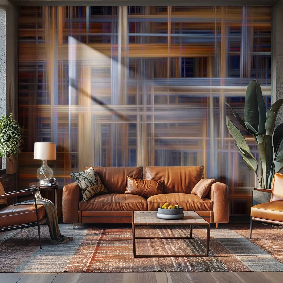 Papier Peint Photo Standard Eco - Tissé de lumière - Abstraction, Morceau, Graphique - 300x210 cm