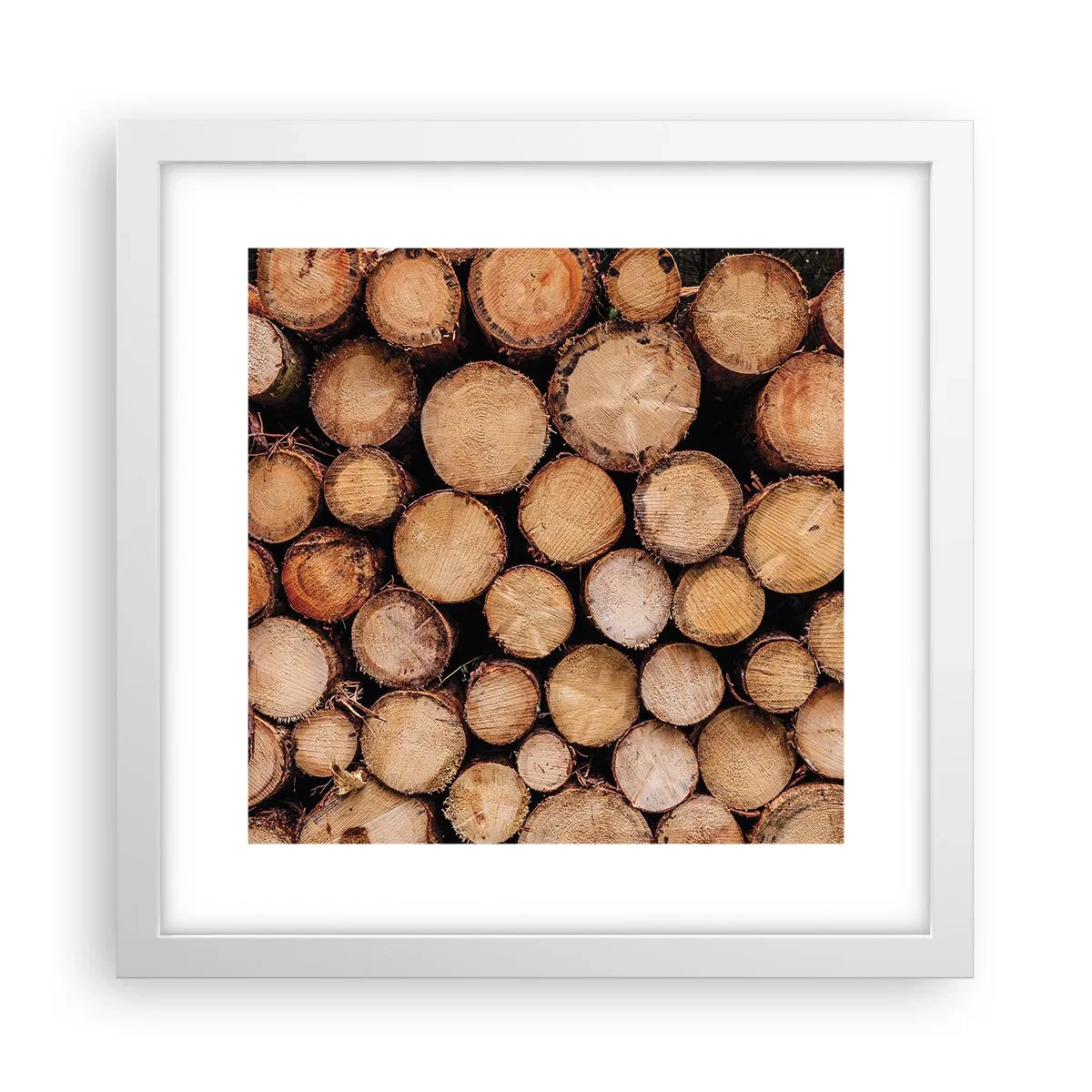 Affiche dans un cadre blanc - Poster - Nouveau commencement - 30x30 cm