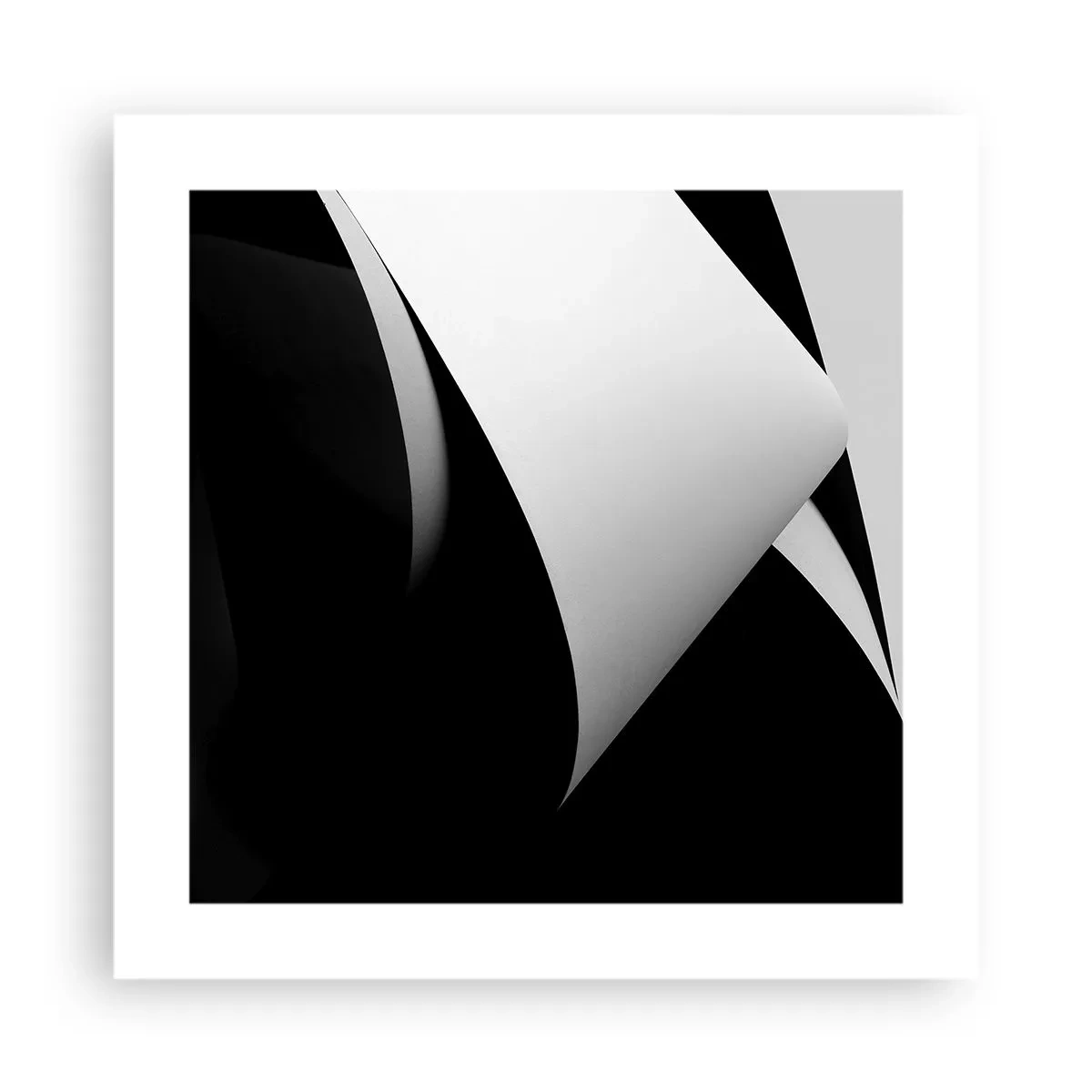 Affiche - Poster - Plans de lumière venus des profondeurs de l'ombre - 40x40 cm