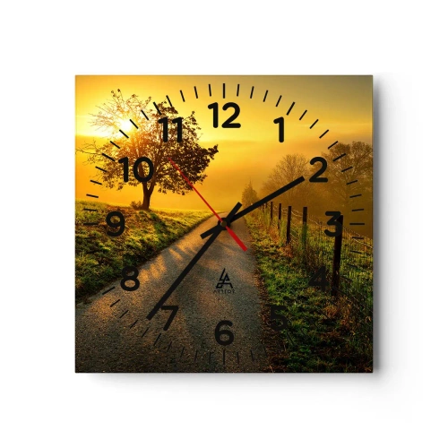 Horloge murale - Pendule murale - Après-midi de miel - 40x40 cm