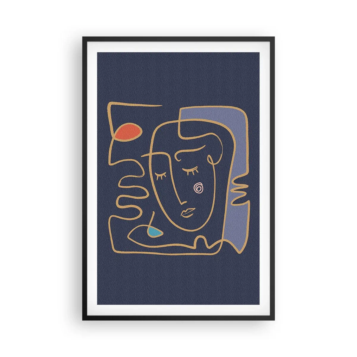 Affiche dans un cadre noir - Poster - En réflexion - 61x91 cm