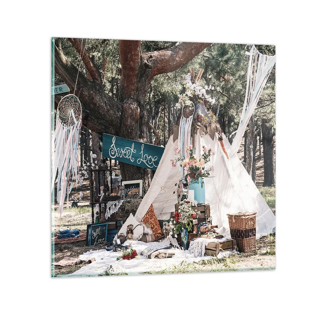 Impression sur verre - Image sur verre - Make love… - 50x50 cm