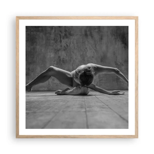 Affiche dans un chêne clair - Poster - Symétrie trouvée - 60x60 cm